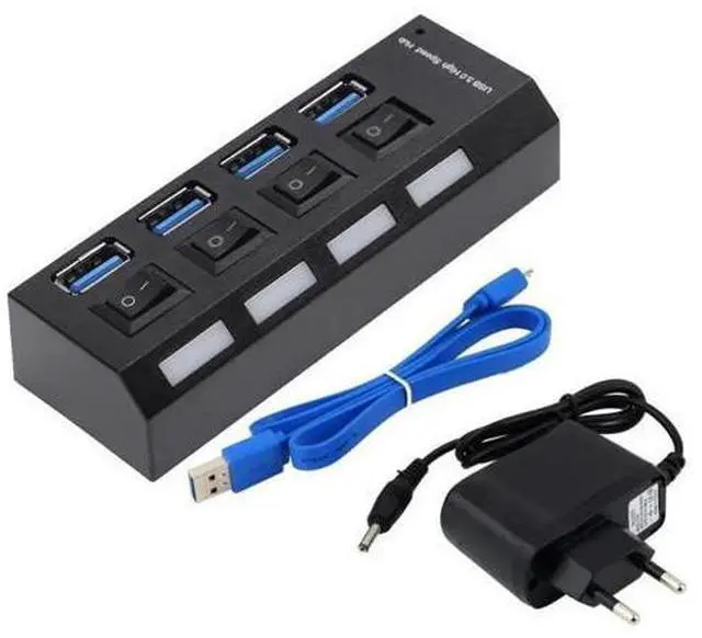 Alt view image 4 of 5 - 3.0 Hub Hub 3.0 Multi Splitter 3 Hab 4/7 3 Port Power Expander Use with Hub Multiple For PC 2.0 Switch Adapt Y9G6