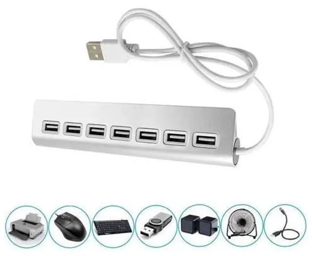 Main image of USB 2.0 3.0 4/7 Ports Hub Adapter For Tablet iPhone computer hub Cellphone port dropshipping N2F0