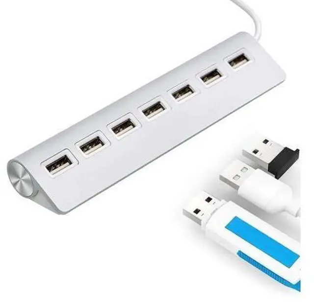 Alt view image 5 of 5 - USB 2.0 3.0 4/7 Ports Hub Adapter For Tablet iPhone computer hub Cellphone port dropshipping N2F0