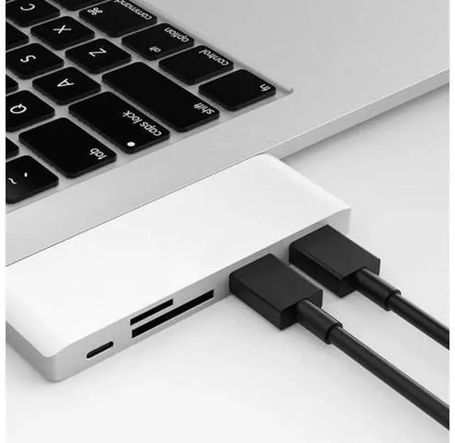 Alt view image 3 of 5 - USB 3.0 USB Type C With TF SD Reader Slot For MacBook Air 2020 Mac Book Pro IPAD Pro 2018 USB C Dock
