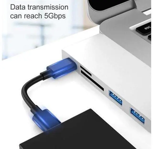 Alt view image 2 of 5 - USB 3.0 USB Type C With TF SD Reader Slot For MacBook Air 2020 Mac Book Pro IPAD Pro 2018 USB C Dock