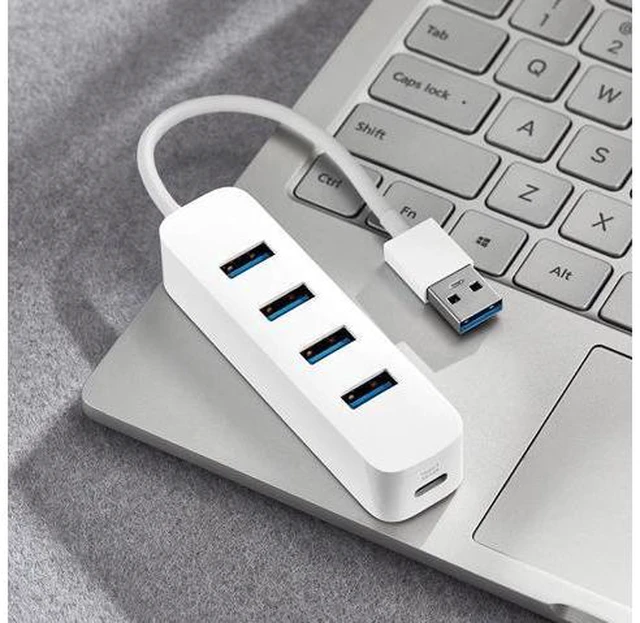 Alt view image 3 of 5 - USB3.0 Hub 4 Ports with Stand-by Power Supply Interface USB Hub Extender Extension Connector Adapter For Tablet Computer