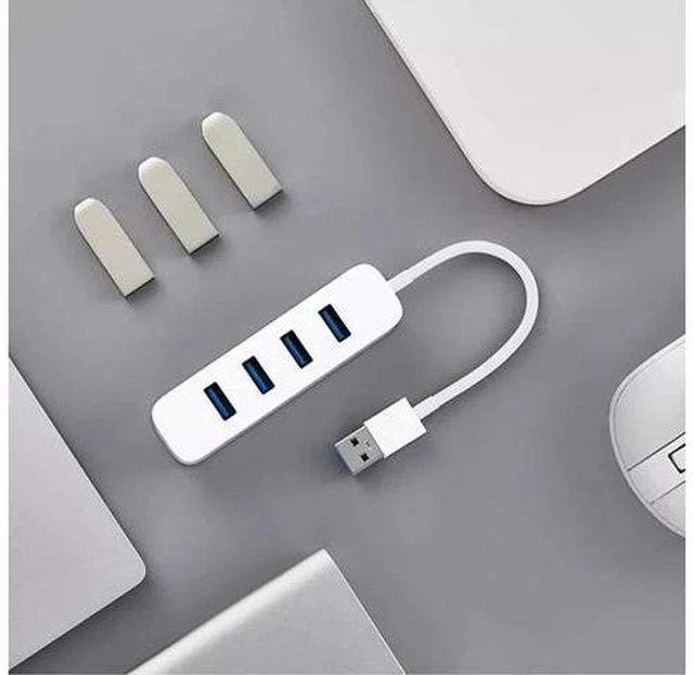Alt view image 5 of 5 - USB3.0 Hub 4 Ports with Stand-by Power Supply Interface USB Hub Extender Extension Connector Adapter For Tablet Computer