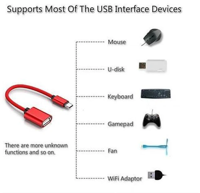 Alt view image 3 of 5 - 1pc Type-c Micro USB Male To Female Converter Cable For OTG Cable Adapter Laptop Connect Accessories Durality