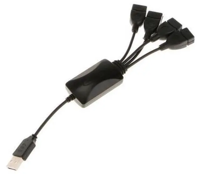 Alt view image 5 of 5 - Octopunch 4 Port USB 2.0 HUB Laptop PC Splitter Adapter Cable for Windows XP/2000/98 Computer