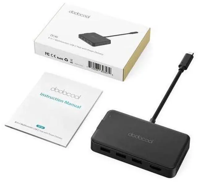 Alt view image 5 of 5 - 8-in-1 USB HUB Multifunction Type C USB C Hub with Type-C 4K Video Gigat Ethernet Adapter For Macbook Pro