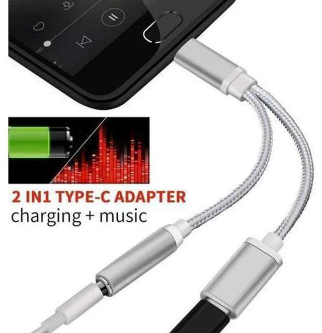 Alt view image 2 of 5 - Cable Adapter Type-C To 3.5mm Usb 3.1 Type C USB-C Male To 3.5 AUX Audio Female Jack For 6 Mi6 Letv 2 Pro 2 Max2