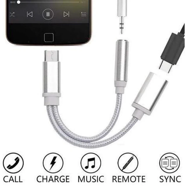 Alt view image 4 of 5 - Cable Adapter Type-C To 3.5mm Usb 3.1 Type C USB-C Male To 3.5 AUX Audio Female Jack For 6 Mi6 Letv 2 Pro 2 Max2
