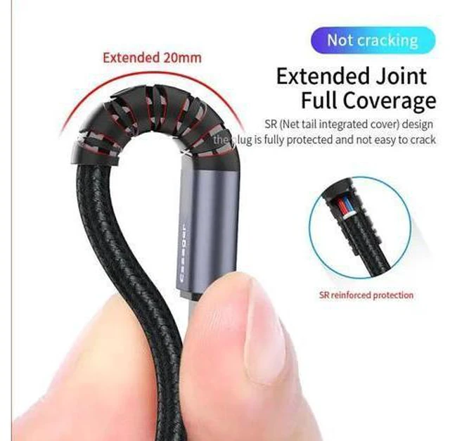 Alt view image 2 of 5 - Type-c PD2.0 dual Type-c fast charge Fast Charging Cable USB Type C Cable For Redmi Note 7 8 10