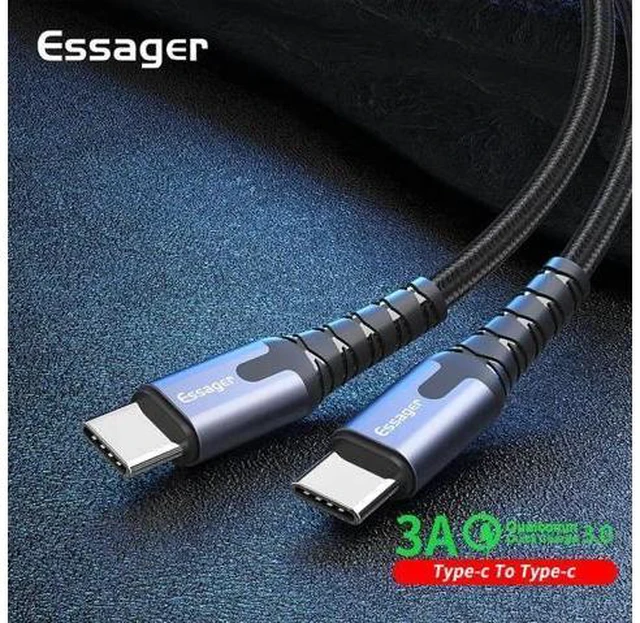 Alt view image 4 of 5 - Type-c PD2.0 dual Type-c fast charge Fast Charging Cable USB Type C Cable For Redmi Note 7 8 10