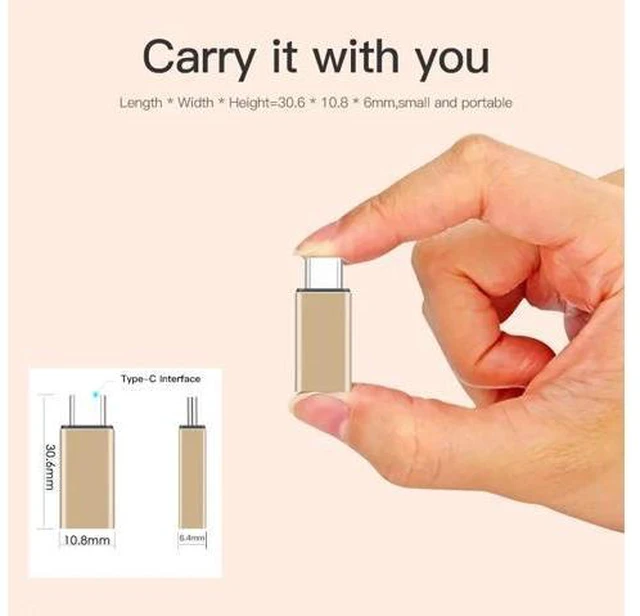 Alt view image 3 of 5 - Type C Adapter USB-C OTG To lighting Cable Sync USB C Charging Connector For P20 P30 Pro Converter