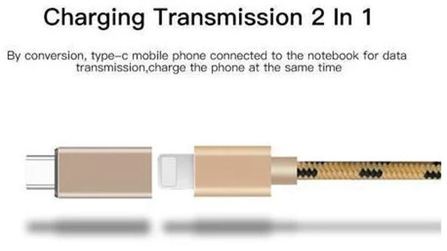 Alt view image 2 of 5 - Type C Adapter USB-C OTG To lighting Cable Sync USB C Charging Connector For P20 P30 Pro Converter