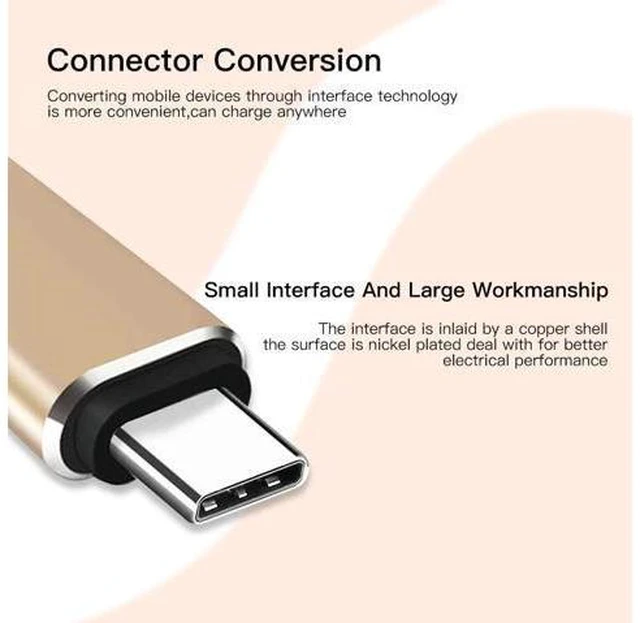 Alt view image 5 of 5 - Type C Adapter USB-C OTG To lighting Cable Sync USB C Charging Connector For P20 P30 Pro Converter