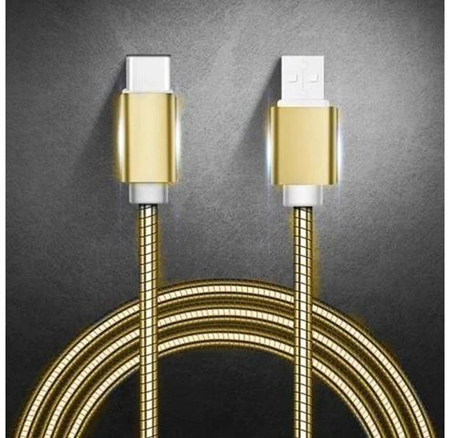 Alt view image 2 of 5 - Duty Metal Braided USB Charger Cable for IPhone X Xr 7 6 Type C for Note 9 S10 S9 S8 Cable for Micro 2A FAST