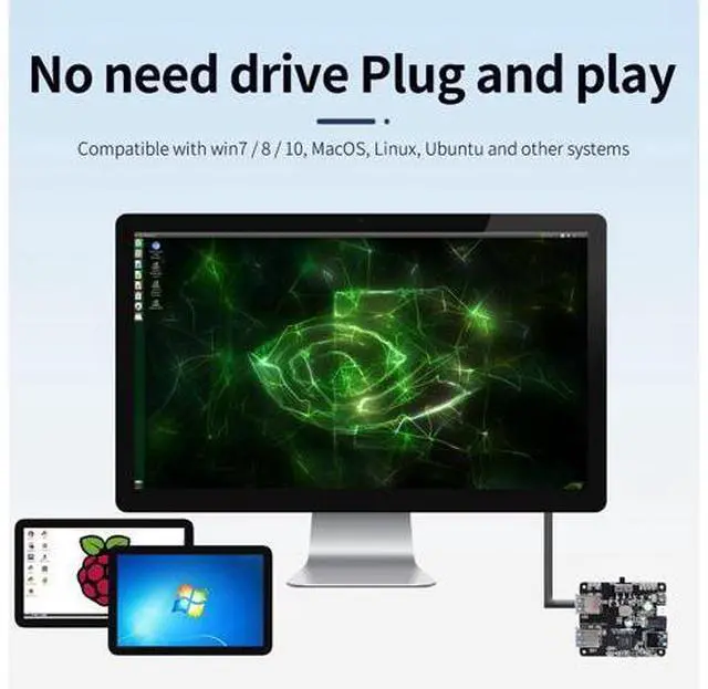 Alt view image 4 of 5 - 4 Port USB 3.0 Hub for Raspberry Pi Jetson Nano ROS Robot, Compatible with USB 3.0/2.0/1.1 Driver-Free Plug&Play, Onboard External USB-A,5V (micro-USB),9~24V Power Port, for High-power Device