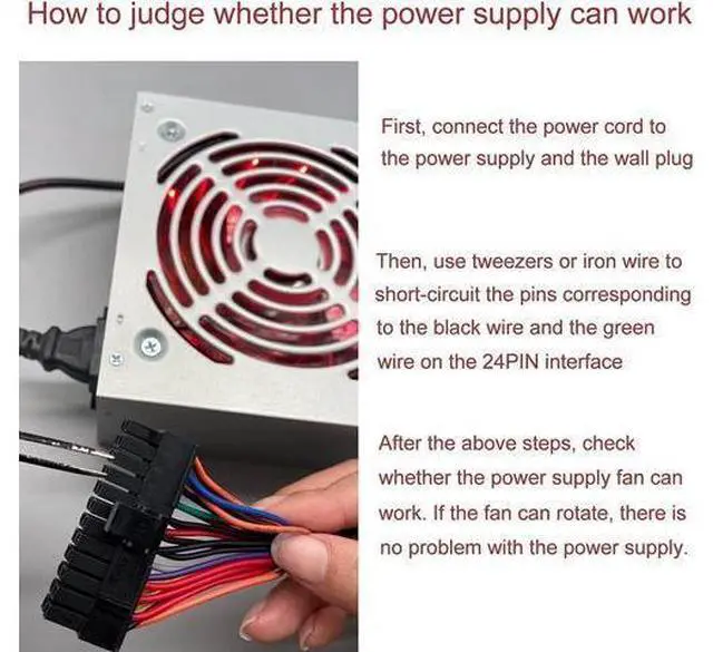 Alt view image 6 of 7 - 1000W Mining Power Supply for 8 GPUs ETH Rig Ethereum Miner with Auto-Thermally Controlled Fan, Mining Rig PSU ATX PC Power Supply Designed 110V PSU
