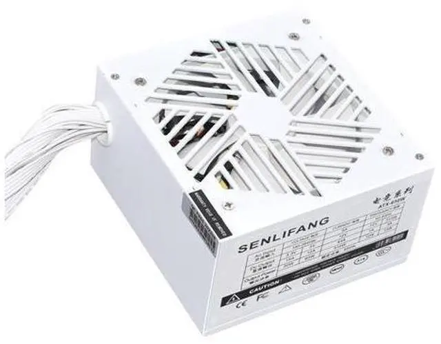 Alt view image 7 of 7 - New White PC PSU 20+4Pin 12V ATX 650W 110-264V Professional E-Sports Video Game Computer Power Supply 12cm Fan