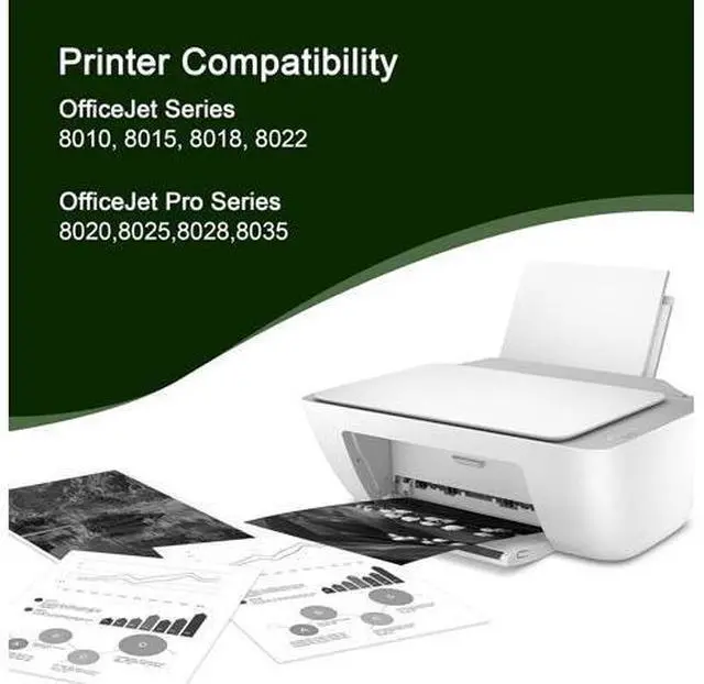Alt view image 2 of 7 - WISETA 910XL Ink Cartridges Printer 910 Black Compatible with Officejet Pro 8025e 8028e 8035e 8028 8025 (2 Cartridges)