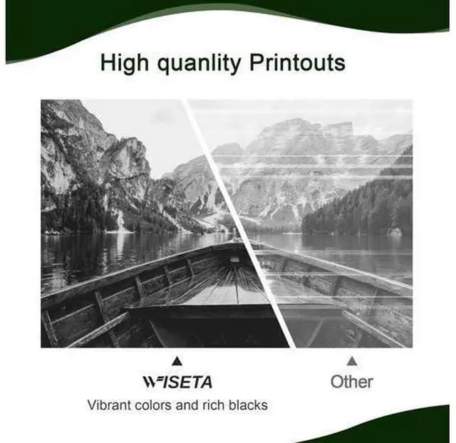Alt view image 4 of 7 - WISETA 910XL Ink Cartridges Printer 910 Black Compatible with Officejet Pro 8025e 8028e 8035e 8028 8025 (2 Cartridges)