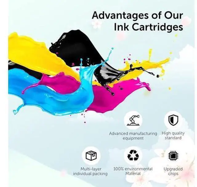 Alt view image 3 of 7 - Compatible 903 Ink Cartridges Replacement 903 903XL with OfficeJet 6950 Pro 6960 6961 6963 6964 6965 6966 6968 All-in-One Printer 1 Black