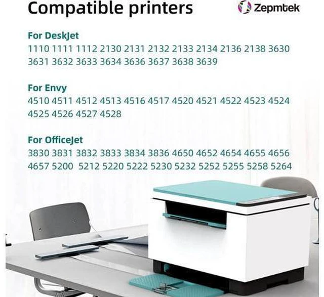 Alt view image 2 of 7 - 63XL Ink Cartridge Combo Pack Replacement Ink 63, 63XL, 63 Ink, for Envy 4520 4512 4511 4524 4522, for OfficeJet 4650 3830 52525 5258 4655 5200 5212,for DeskJet 3630 1112 Printer
