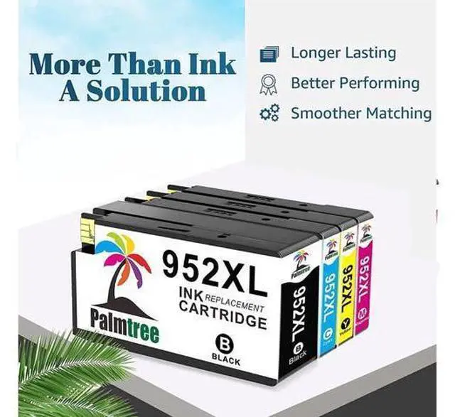 Alt view image 5 of 6 - 952XL Higher Yield Ink Cartridge Replacement 952 XL Ink Cartridges Officejet Pro 8710 8720 8702 7740 7720 8715 8725 8730 8740 8200 8210 Printer(4-Pack)