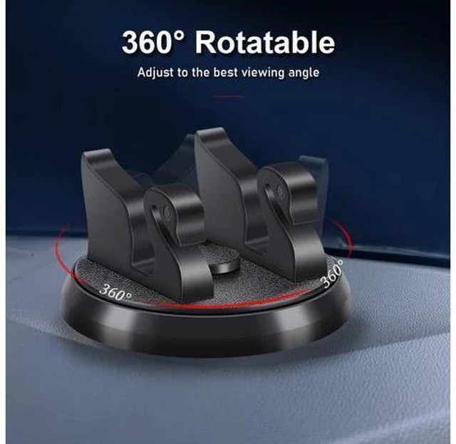 Alt view image 3 of 7 - SOEWIOU Dashboard Phone Holder for Car Vertical Horizontal 360 Rotate,Cell Phone Holder for Car Compatible with i-Phone Samsung Android Smartphones GPS Devices for Various Dashboards(1PC,Black)