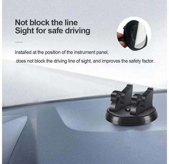 Alt view image 4 of 7 - SOEWIOU Dashboard Phone Holder for Car Vertical Horizontal 360 Rotate,Cell Phone Holder for Car Compatible with i-Phone Samsung Android Smartphones GPS Devices for Various Dashboards(1PC,Black)