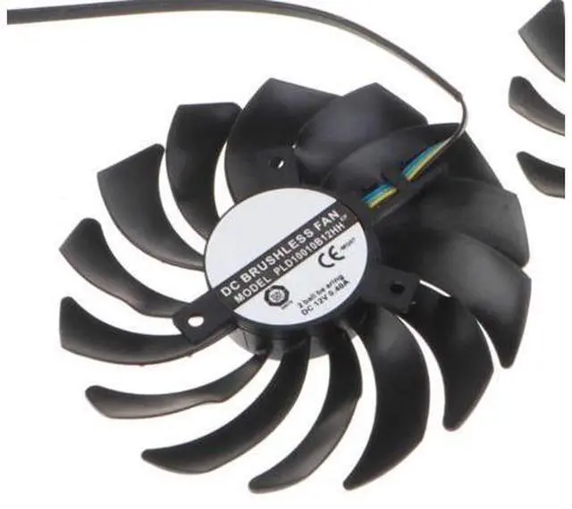 Alt view image 6 of 7 - Cooler Fan for MSI RTX3060 3060ti VGA Fan Graphics Card Cooling 4Pin 12V 0.4A