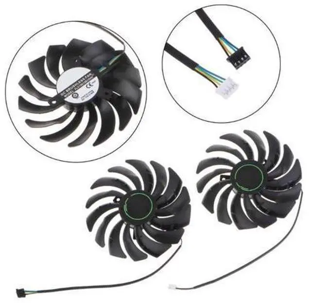 Alt view image 7 of 7 - Cooler Fan for MSI RTX3060 3060ti VGA Fan Graphics Card Cooling 4Pin 12V 0.4A