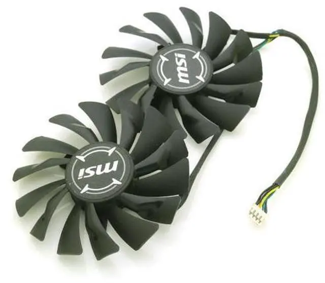 Alt view image 2 of 6 - PLD09210S12HH 86mm DC12V 0.40A 4Pin VGA Fan For MSI RX470 RX570 RX580 GTX 980 960 970 1060 1070 1080TI Graphics Card Cooling Fan