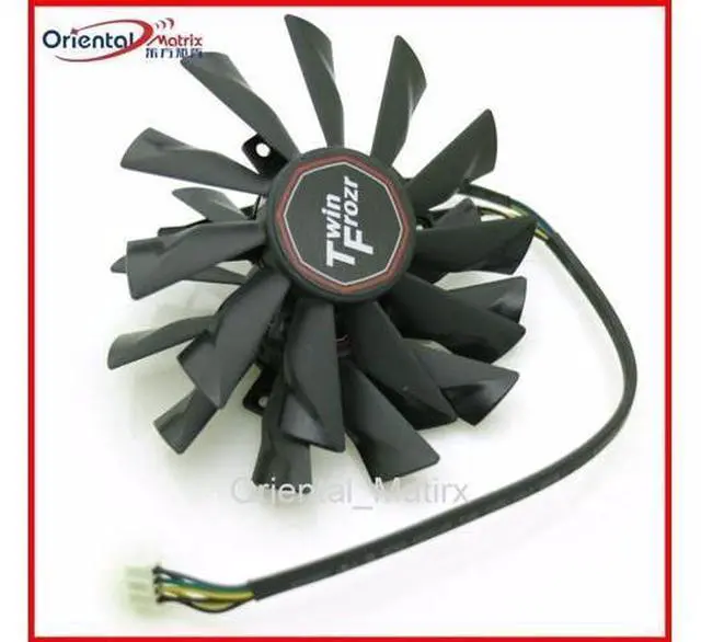 Main image of 2pcs/lot PLD10010S12HH DC12V 0.40A 95mm 4Pin VGA Fan For MSI R7-260X R9-290X R9-280X R9-270X Graphics Card Fan