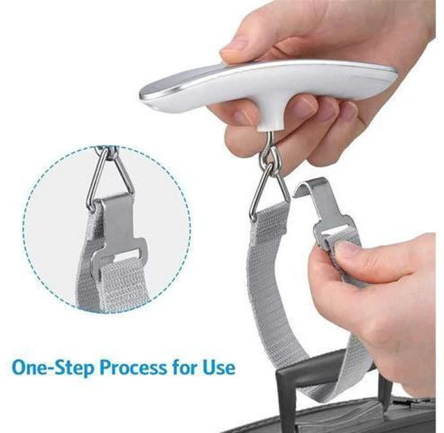 Alt view image 4 of 7 - SOEWIOU Luggage Scale 50kg/110lb High Precision Portable Digital LCD Display Scale Household Aircraft Outdoor Fishing Scale Weight Balance Suitcase Travel Bag Hanging Steelyard Scale Tool with Hook