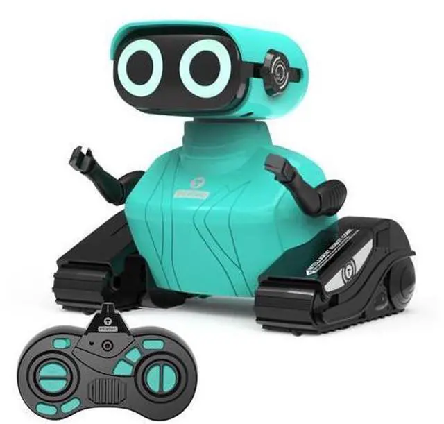 Main image of GILOBABY Remote Control Robot, 2.4GHz RC Robot Toy for Kids, with Shine Eyes, Flexible Head and Hands, 360 Degree Rotation, Idea Gift Toy for Babies Toddlers Kids Children - Blue