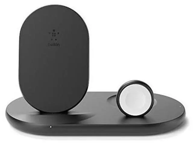 Main image of belkin 3-in-1 wireless charger (wireless charging station for iphone, apple watch, airpods) wireless charging dock, iphone charging dock, apple watch charging stand