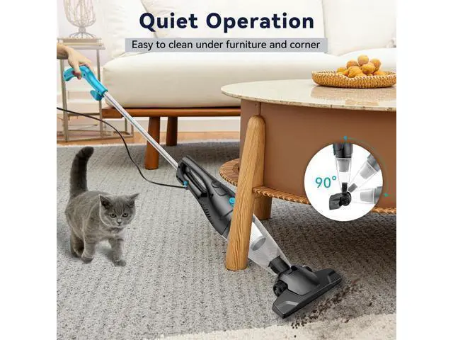 Alt view image 5 of 7 - Corded Vacuum Cleaner, 4-in-1 Vacuum Cleaners for Home 15Kpa Power Suction Lightweight Stick Vacuum with Washable HEPA Filter Converts to a Handheld Vacuum for Home, Pet Hair, Carpet, Hard Floors