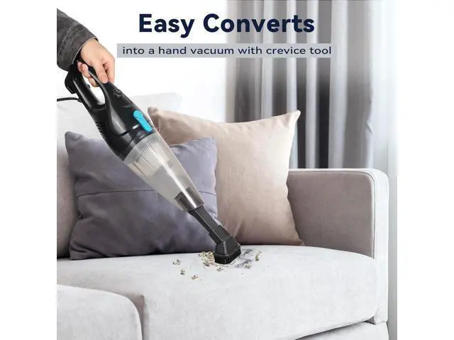 Alt view image 7 of 7 - Corded Vacuum Cleaner, 4-in-1 Vacuum Cleaners for Home 15Kpa Power Suction Lightweight Stick Vacuum with Washable HEPA Filter Converts to a Handheld Vacuum for Home, Pet Hair, Carpet, Hard Floors