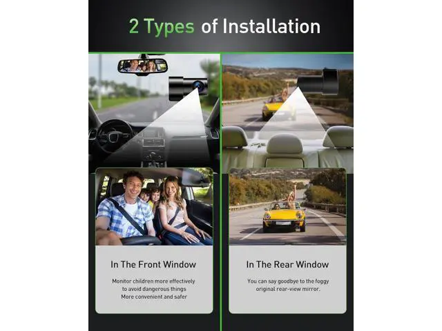 Alt view image 7 of 7 - GMAIPOP Dash Cam Front and Rear,4K+2K Dash Camera for Cars with STARVIS Sensor,Built in 5GHz Wi-Fi, Free 64GB Card Included, Dual Dashbord Dashcam,Night Vision,Emergency Lock, Parking Mode