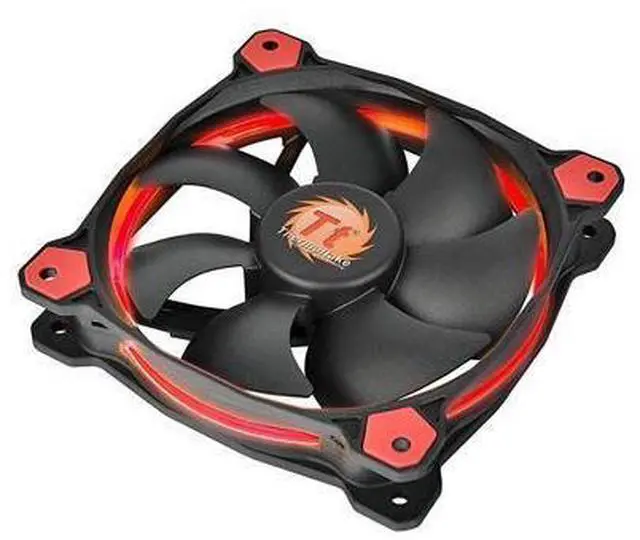 Main image of Riing 12 Series High Static Pressure 120Mm Circular Led Ring Case/Radiator Fan With Anti-Vibration Mounting System Cooling Cl-F038-Pl12Re-A Red