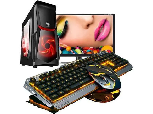 Alt view image 2 of 7 - Gaming Keyboard and Mouse Combo Orange Yellow Backlit, LED Backlight Computer Gaming Keyboad,Lighted PC Gaming Mouse,USB Keyboard Clicky Key,Silver Metal Structure,for Xbox PS4 PS3 Working