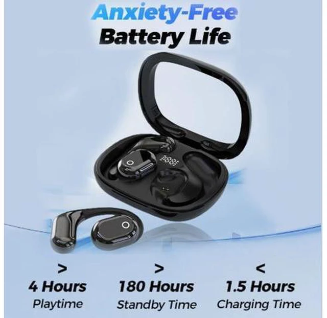 Alt view image 6 of 7 - Kyayu Ai Voice Translation Bluetooth Earbuds, Ai Translation Earbuds Real Time, Language Translation Earbuds, Wireless Bluetooth Translation Earbuds, 75 Language Translator Earbuds (Black)
