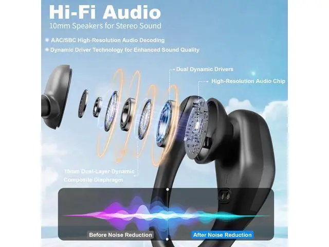 Alt view image 4 of 5 - Wireless Earbuds for AI Language Translation Real-Time, Bluetooth Headphones 3-in-1 Translator Ear Buds with 144 Languages & Accents, in Ear Bluetooth 5.4 Earbud for Travel Learning - Black