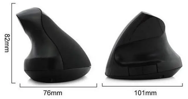 Alt view image 5 of 5 - Rechargeable Wireless Mouse Ergonomic Vertical Optical 5D Mause Gamer USB 1600DPI Computer Gaming Mice With Mouse Pad Kit