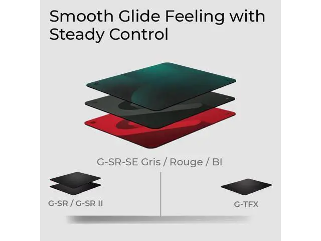 Alt view image 2 of 7 - Zowie G-SR-SE Bi Large Esports Gaming Mouse Pad Humidity Resistance Color Cloth Smooth Glide Feeling with Steady Control Non-Stitched Edges Uniform high-Density Rubber