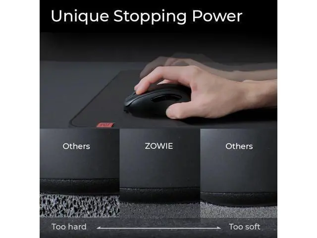 Alt view image 3 of 7 - Zowie G-SR-SE Bi Large Esports Gaming Mouse Pad Humidity Resistance Color Cloth Smooth Glide Feeling with Steady Control Non-Stitched Edges Uniform high-Density Rubber
