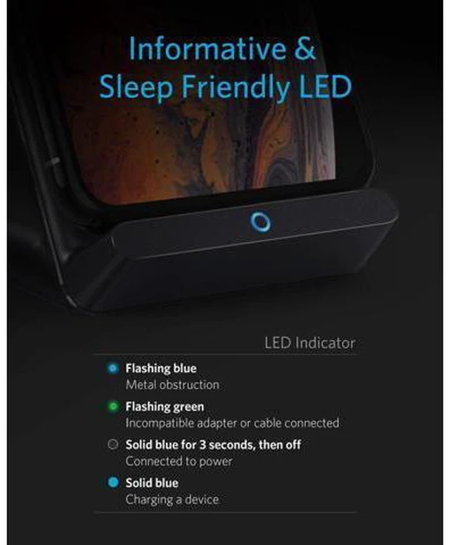 Alt view image 5 of 7 - 2 Pack 313 Wireless Charger (Stand) Qi-Certified for iPhone 17/17/17 Pro/17 Pro Max/15/14/13 10W Fast-Charging Galaxy S23 S22 S21(No AC Adapter)