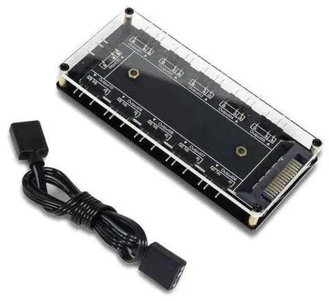 Main image of 5V 3Pin ARGB LED Hub,10 Way 5V 3 Pin RGB Splitter