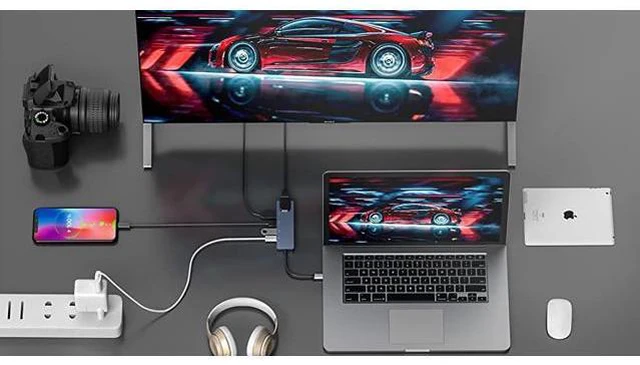Alt view image 7 of 7 - Longwwin USB C Hub 5-in-1 with HDMI & Ethernet & Power Delivery, 2 USB 3.0 Ports, 1 USB Type C 3.0 Port, 1 HDMI 4K Port, 1 Gigabit Ethernet Port MAC Windows (DUB-M520-US)