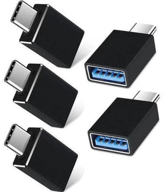 Main image of 5Pack USB C to USB Adapters, Type C to USB 3.0 USBC Adapter Side by Side Male to USB 3.0 Female Typec Adaptor for MacBook Pro/Air 2021, iMac iPad Mini 6, Thunderbolt 3/4 Type C OTG Adaptador Converter