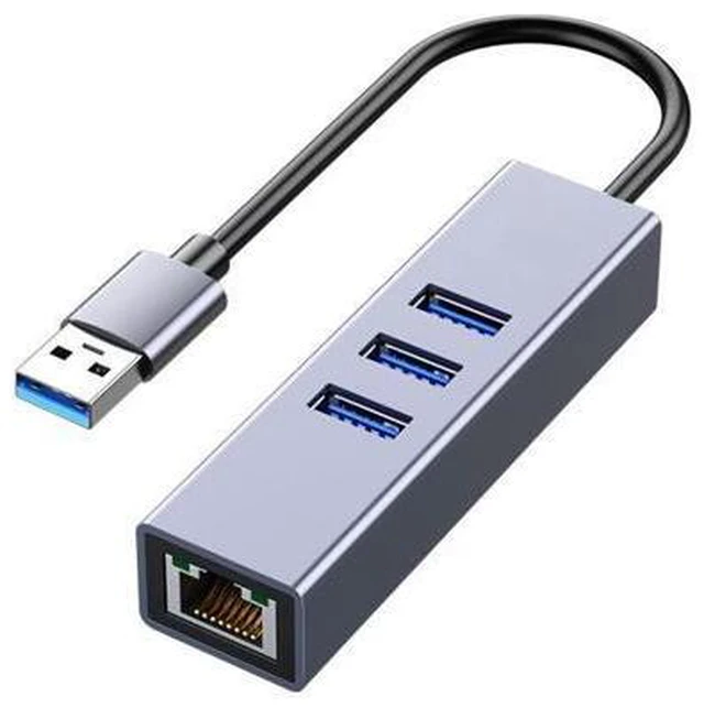 Main image of USB C HUB 1000Mbps 3 Ports USB 3.0 Type C HUB USB to Rj45 Gigabit Ethernet Adapter for MacBook Laptop Computer Accessories